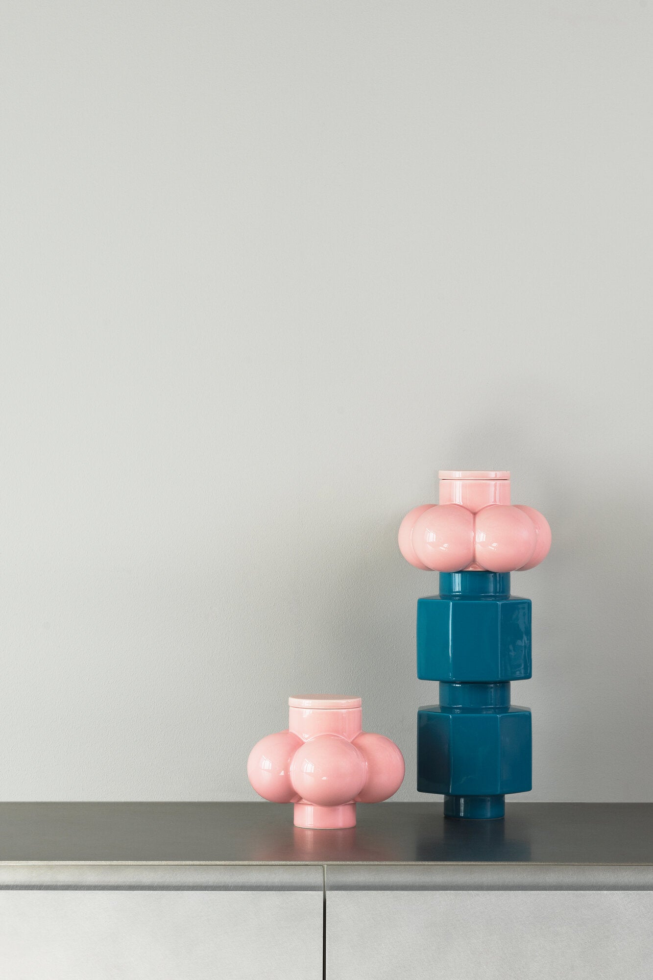 Deko object B4 vase, Soft Pink - H17 cm.